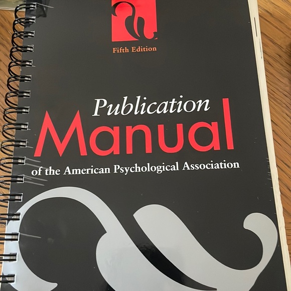 Publication Manual of the APA (5th Edition) - Picture 1 of 2